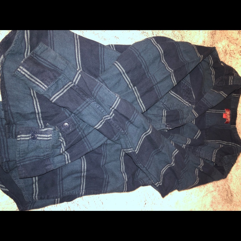 Navy blue flannel